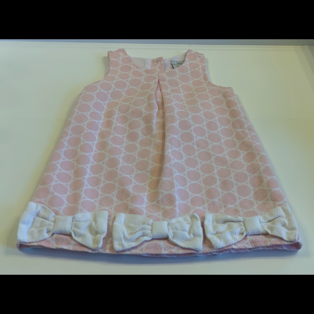 Tahari Baby pink & white sleeveless  spring ready